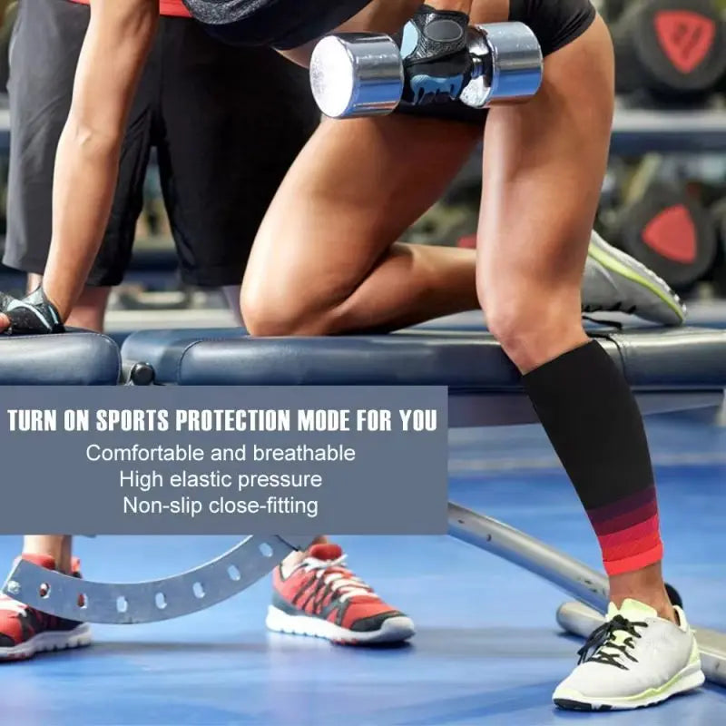 Compression Calf Sleeves 20-30mmHg – Footless Shin Splint Relief