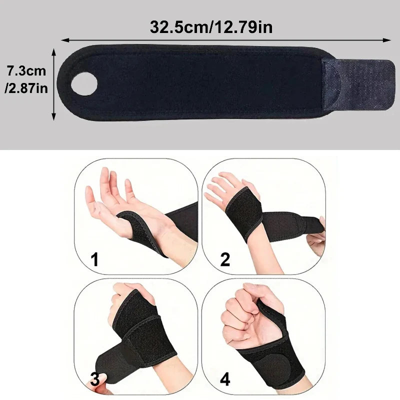 1/2pcs Adjustable Wrist Braces for Carpal Tunnel, Tendinitis & Arthritis Pain Relief – Sport Support for Sprains & Wrist Pain