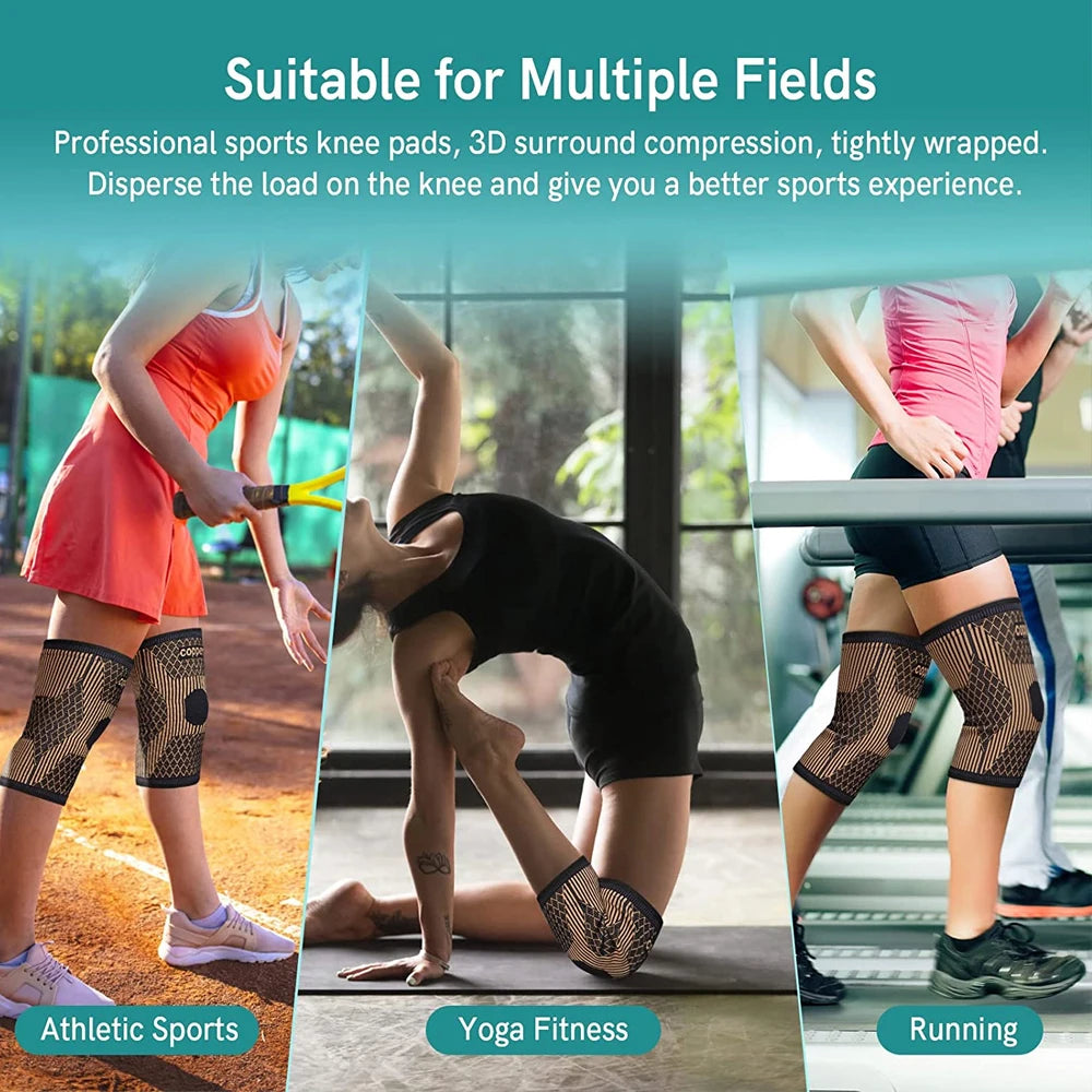 Copper Knee Brace – Compression Sleeve for Pain Relief & Sports
