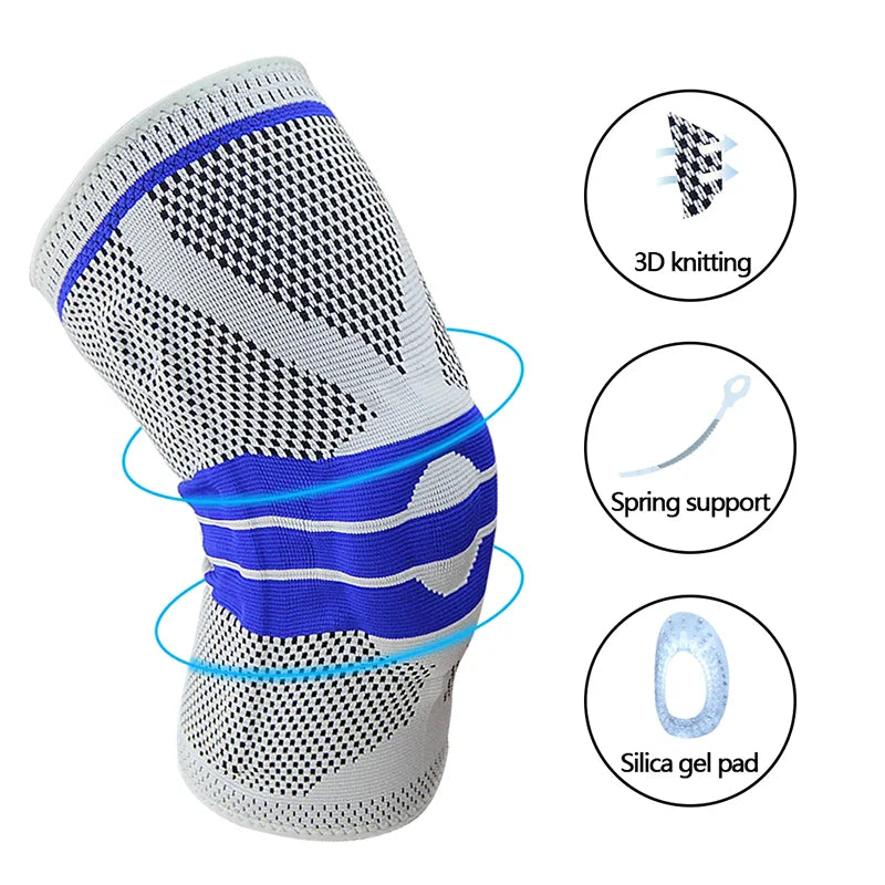 Silicone Knee Compression Sleeve – Arthritis & Joint Support