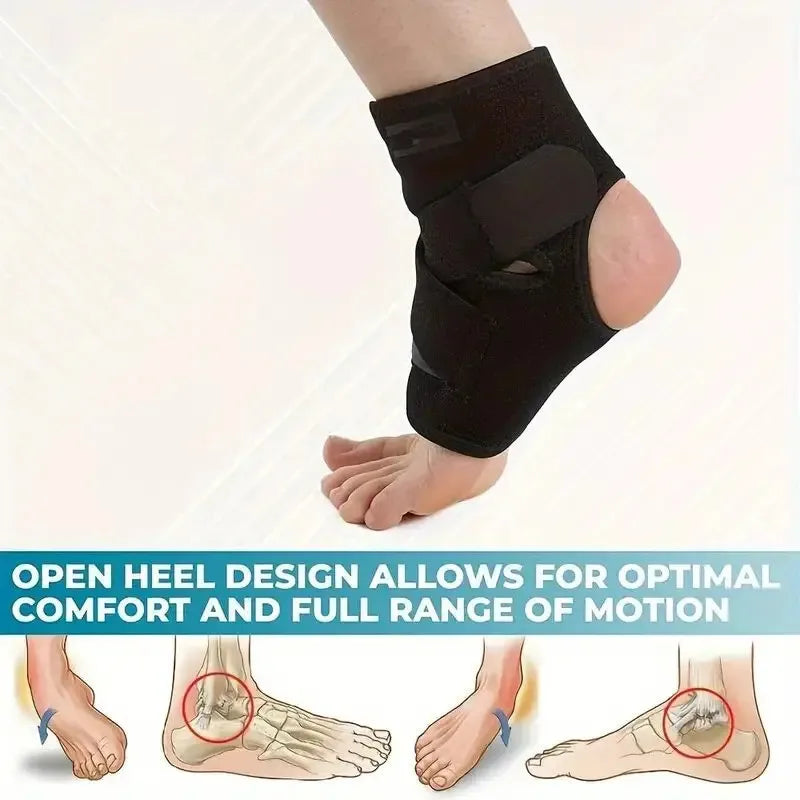 Adjustable Ankle Brace – Elastic Compression Support Sleeve