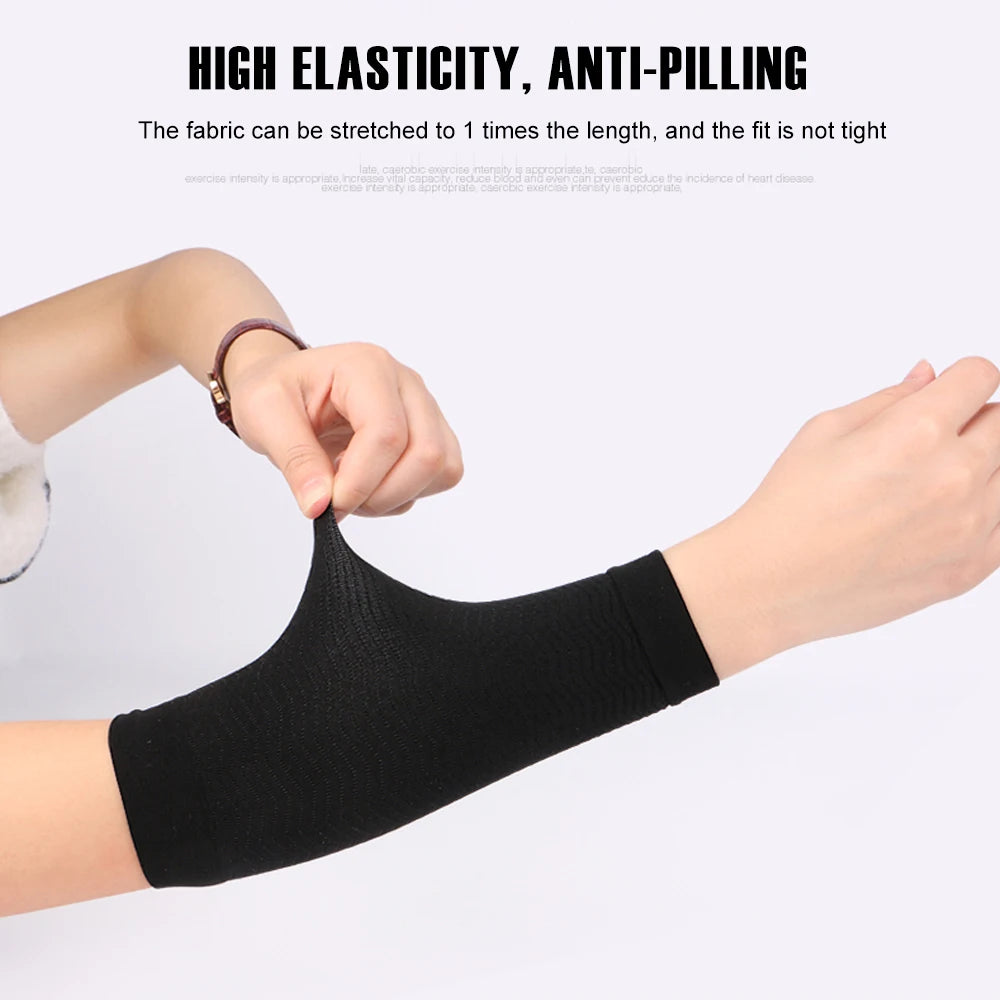 Upper Arm Compression Sleeves for Women – Toning Arm Shaper Wraps