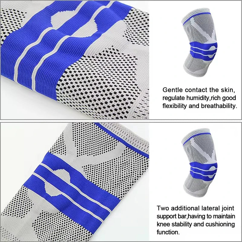 Silicone Knee Compression Sleeve – Arthritis & Joint Support