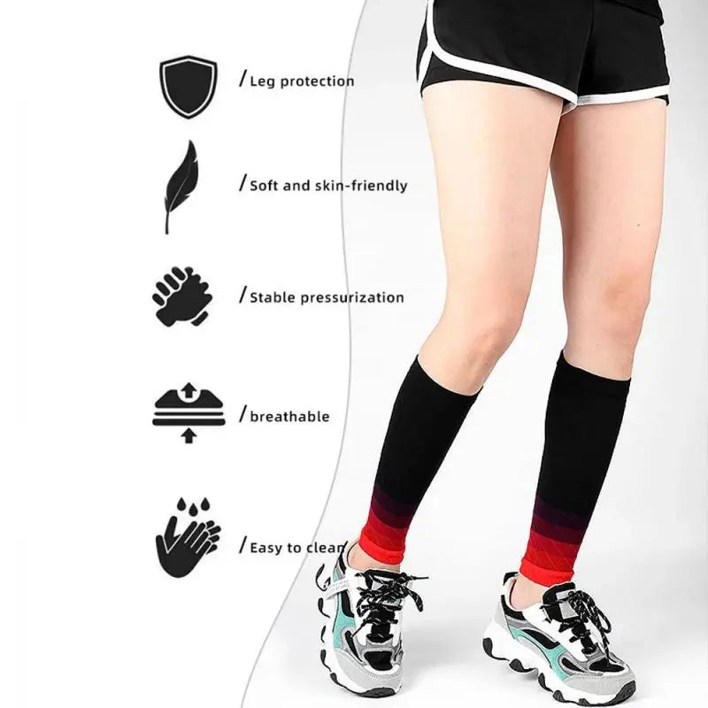 Compression Calf Sleeves 20-30mmHg – Footless Shin Splint Relief
