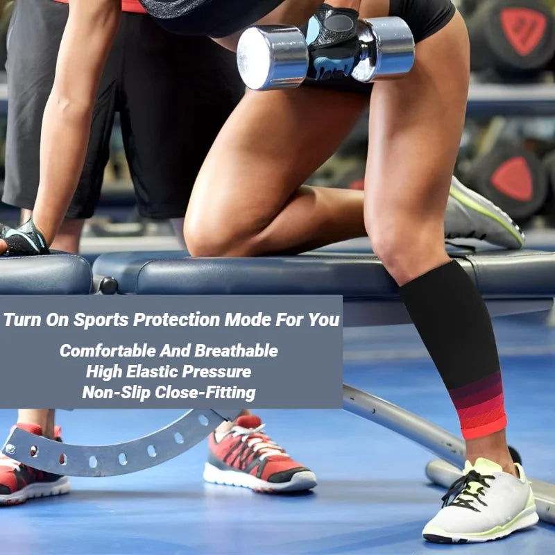 Calf Compression Sleeves 20-30mmHg – Shin Splint & Fatigue Relief