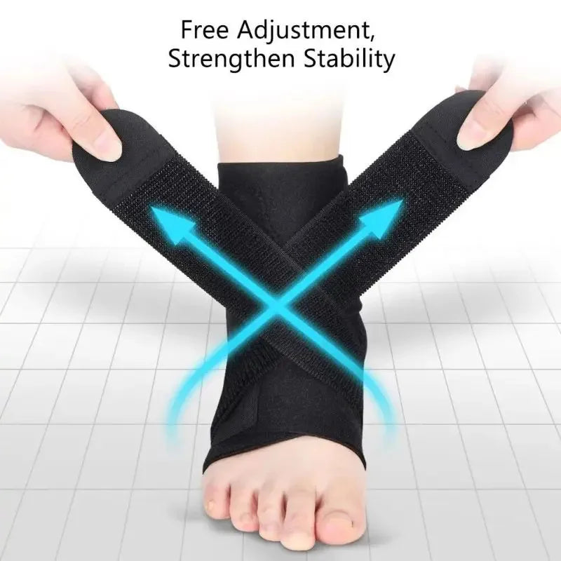 Adjustable Ankle Brace – Elastic Compression Support Sleeve