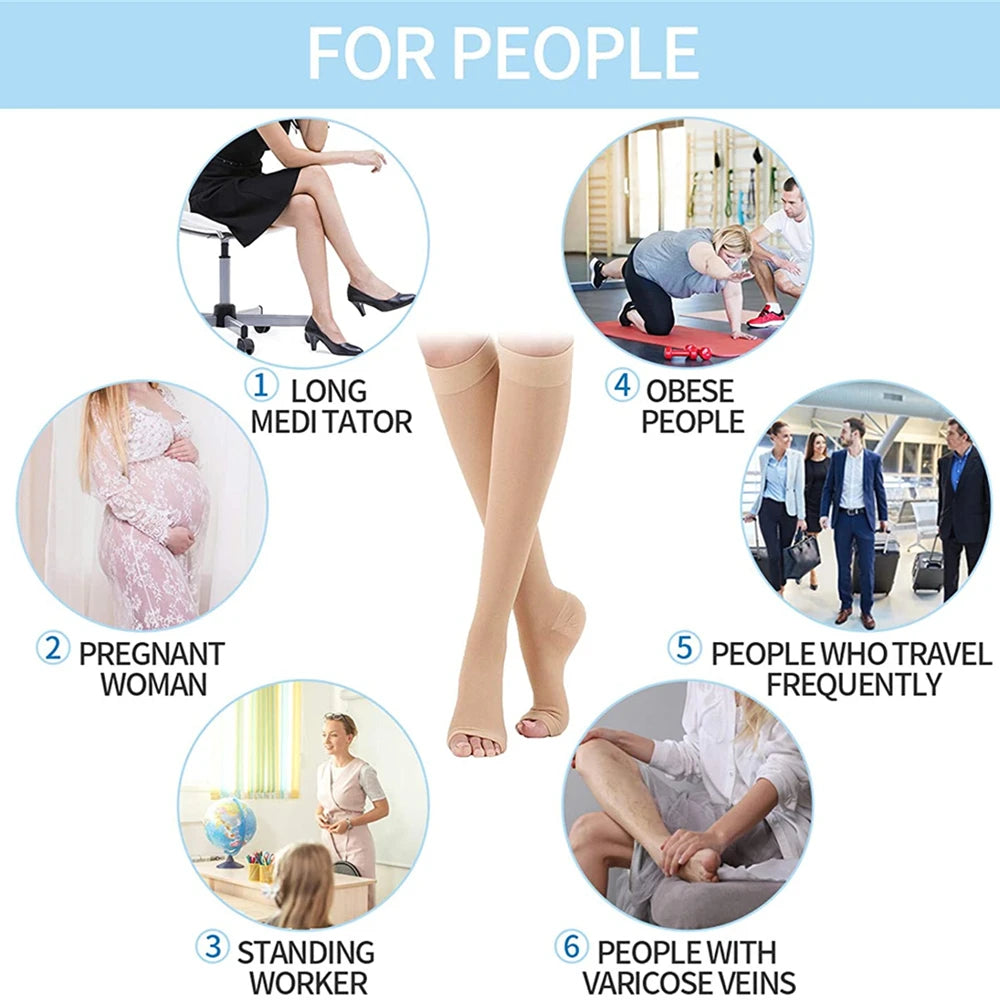 Zipper Compression Socks – Varicose Vein & Leg Slimming Support