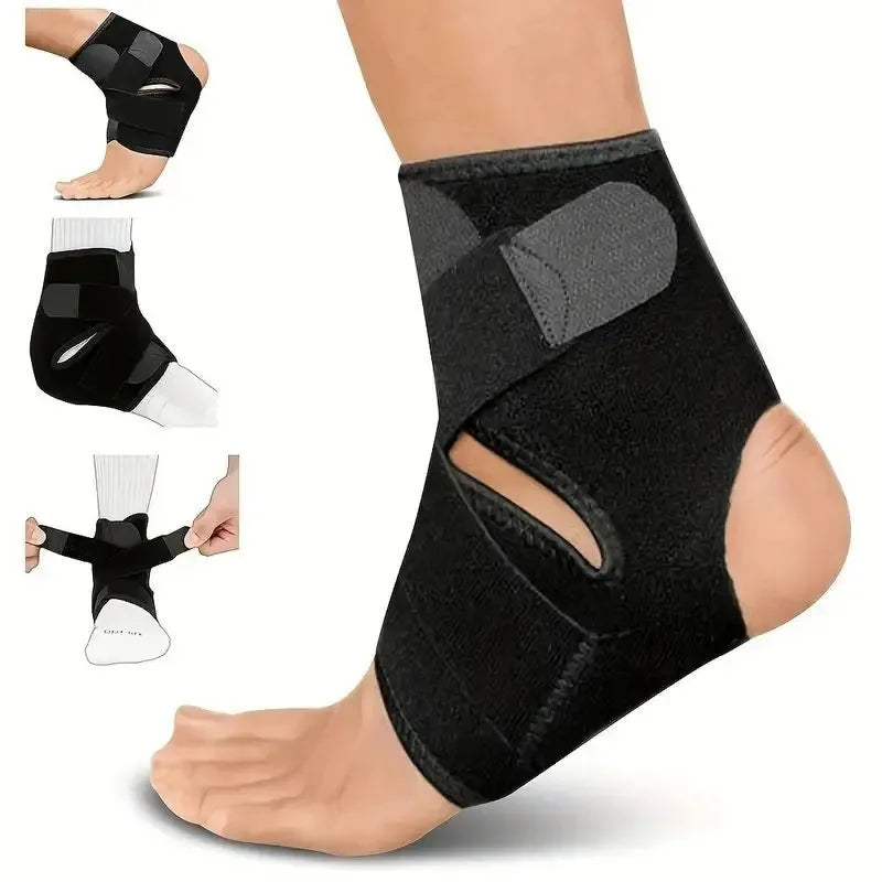 Adjustable Ankle Brace – Elastic Compression Support Sleeve