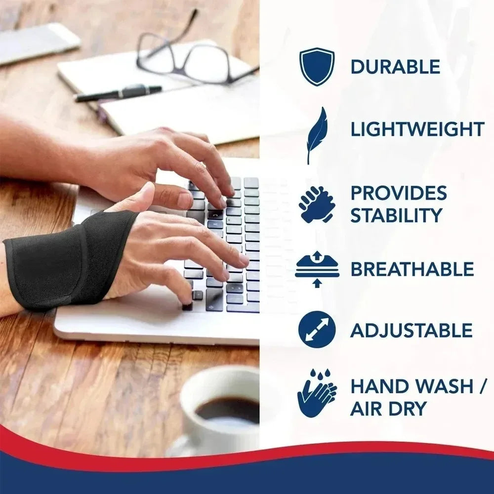1/2pcs Adjustable Wrist Braces for Carpal Tunnel, Tendinitis & Arthritis Pain Relief – Sport Support for Sprains & Wrist Pain