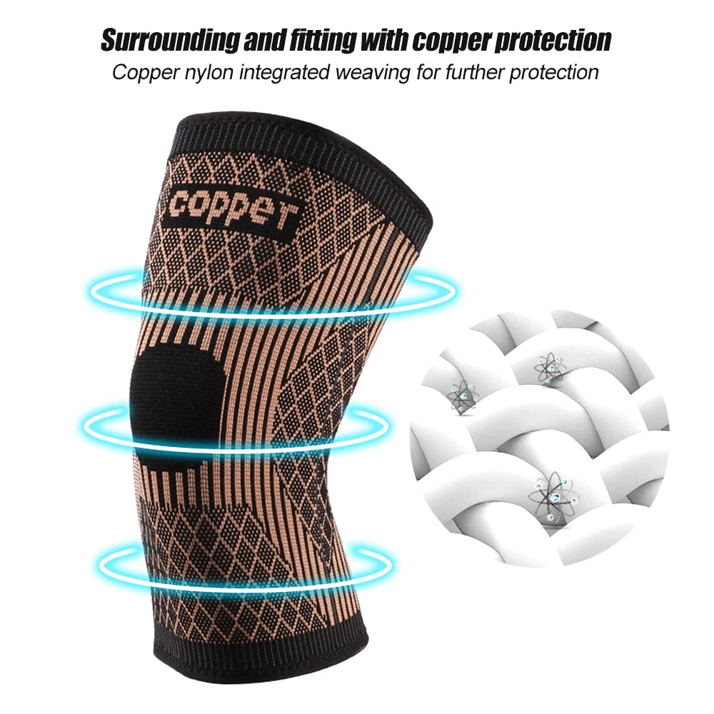 Copper Knee Brace – Compression Sleeve for Pain Relief & Sports