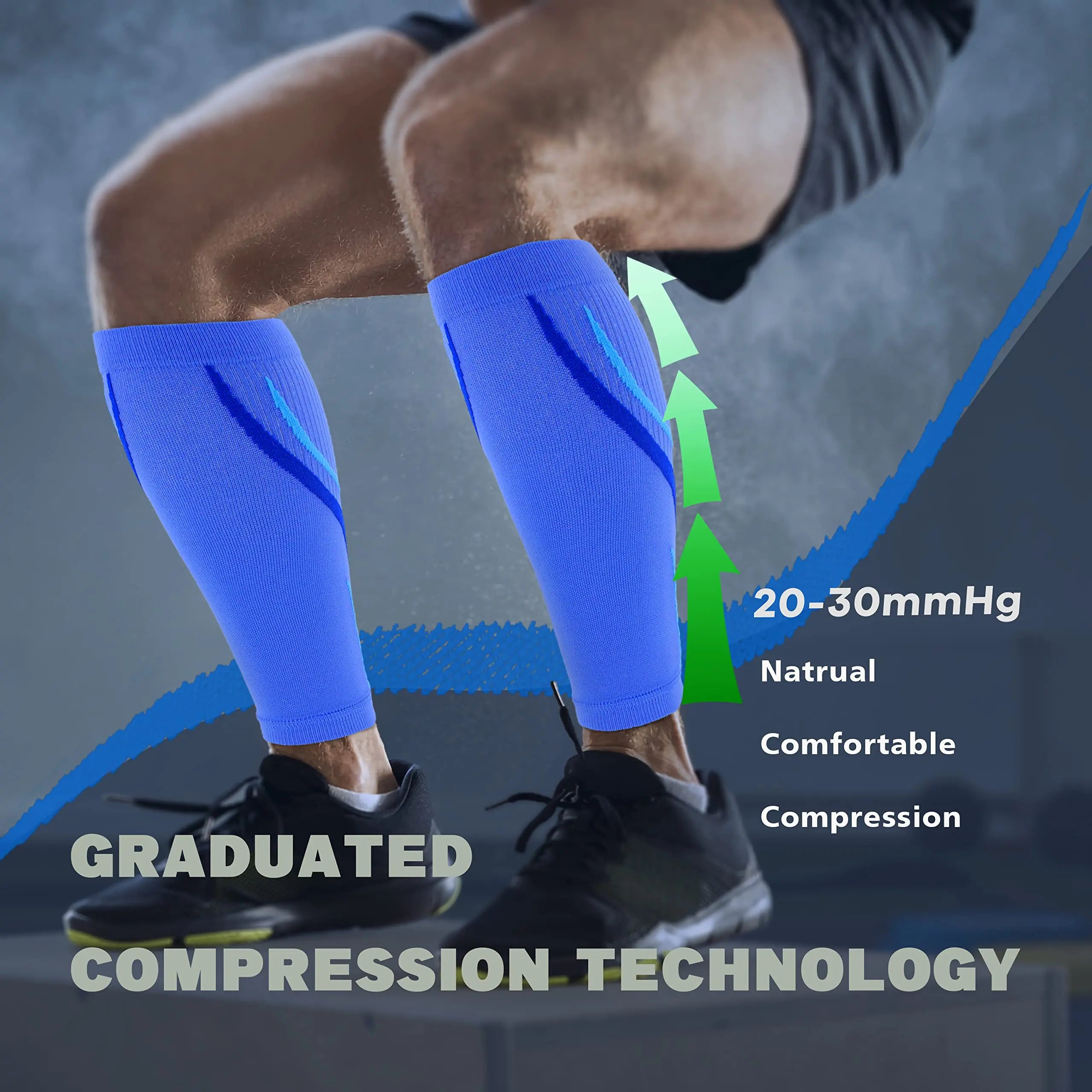 Calf Compression Sleeves for Men & Women – Footless Compression Socks