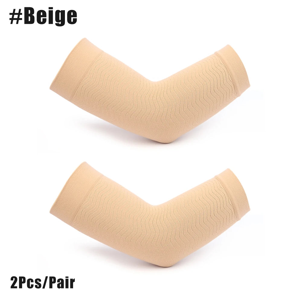 Upper Arm Compression Sleeves for Women – Toning Arm Shaper Wraps