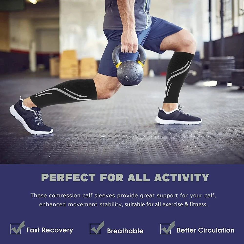 Calf Compression Sleeves for Men & Women – Footless Compression Socks