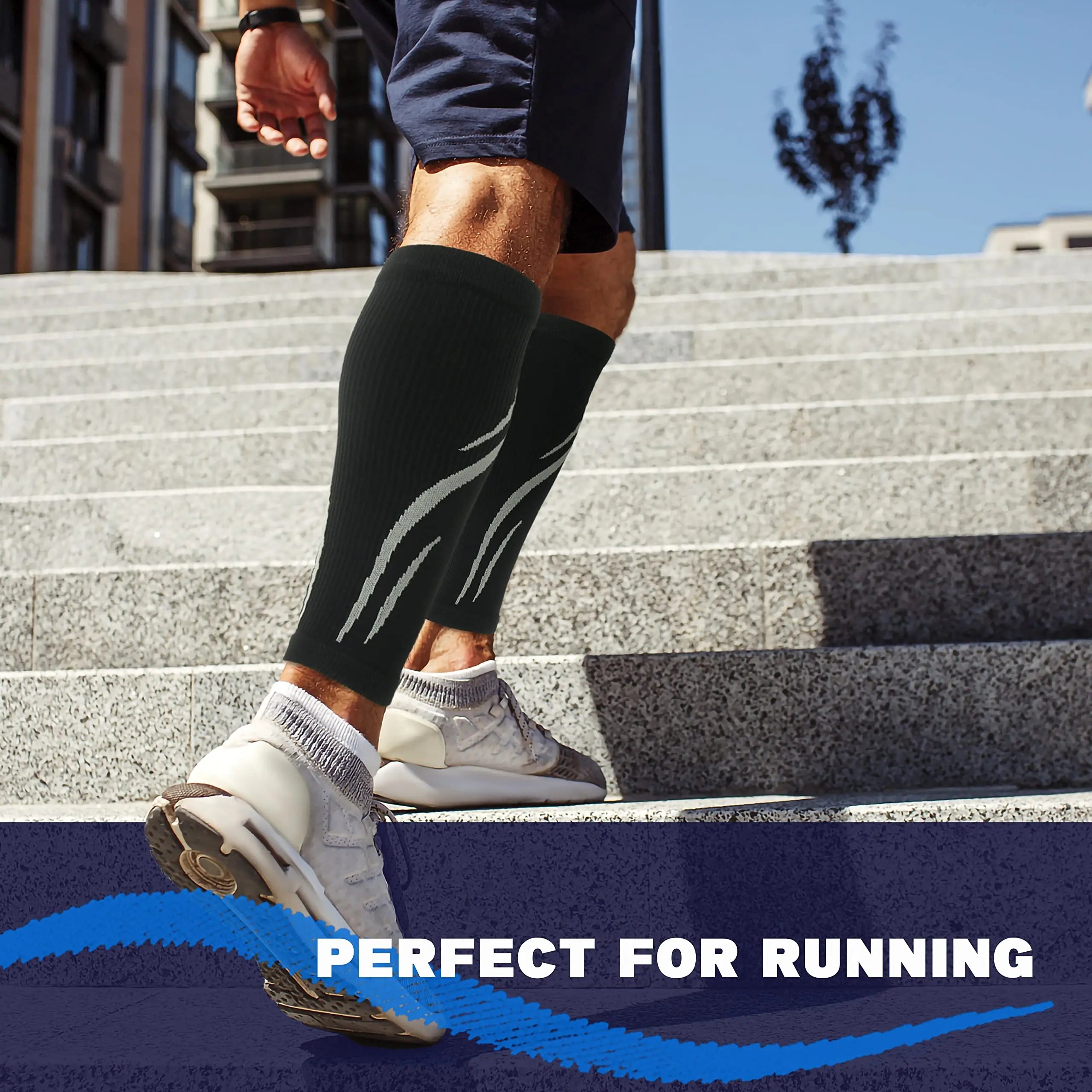 Calf Compression Sleeves for Men & Women – Footless Compression Socks