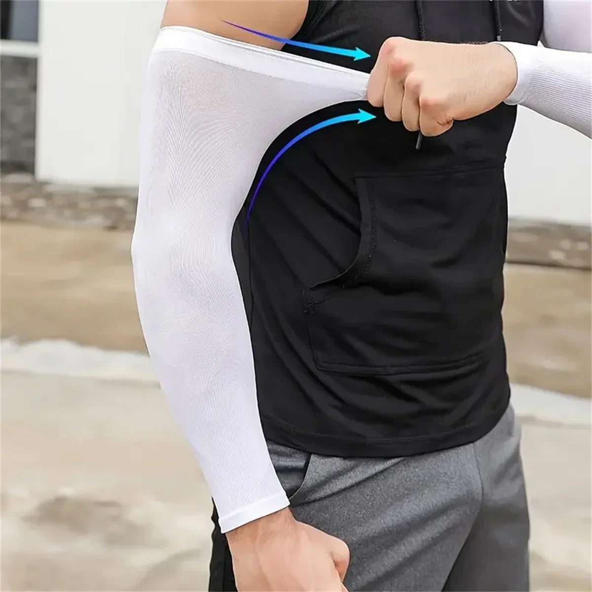 UV Protection Cooling Arm Sleeves – Breathable Compression (6 Pairs)