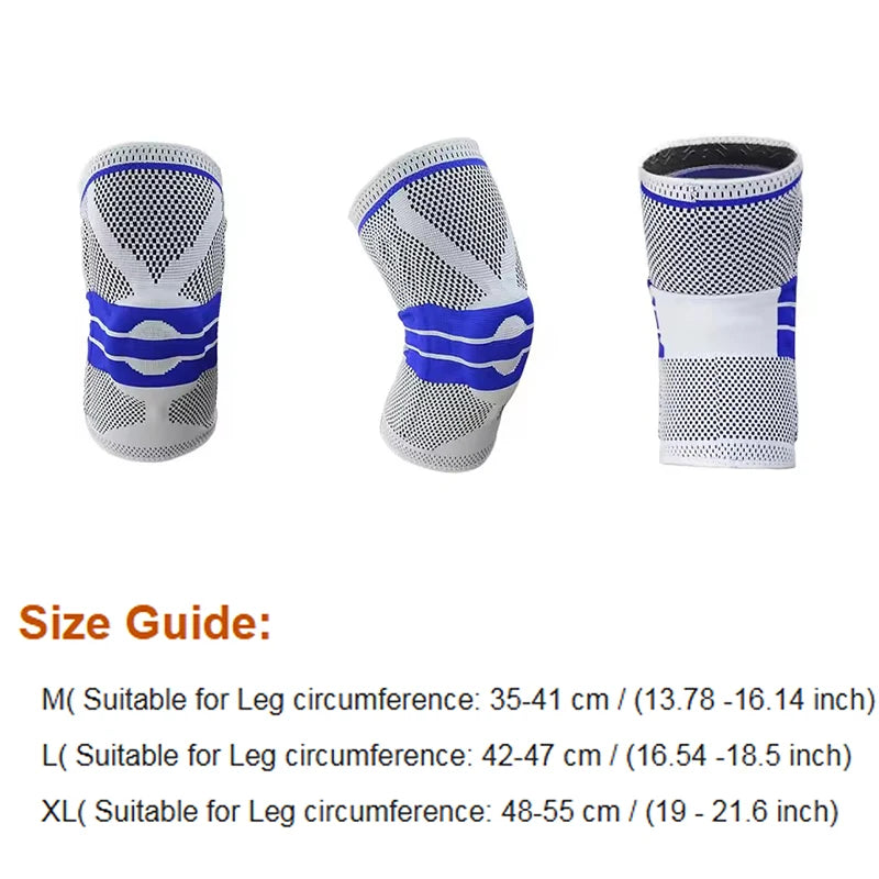 Silicone Knee Compression Sleeve – Arthritis & Joint Support