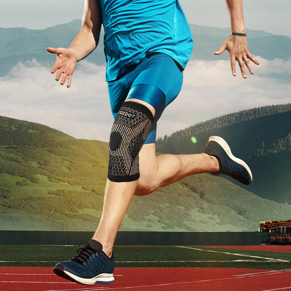 Copper Knee Brace – Compression Sleeve for Pain Relief & Sports
