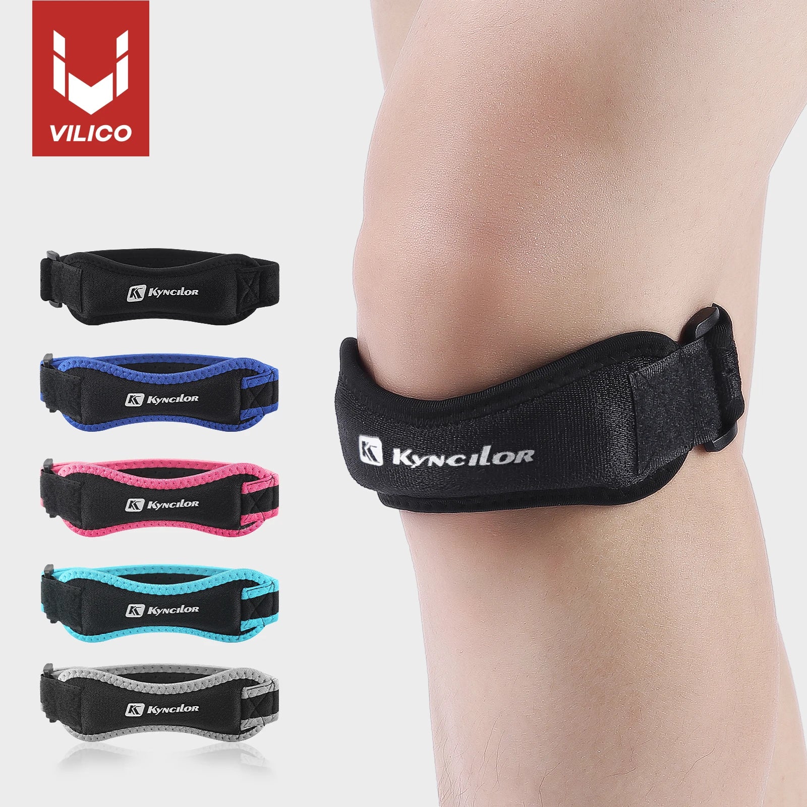 Patellar Tendon Knee Strap – Adjustable Support for Basketball & Running