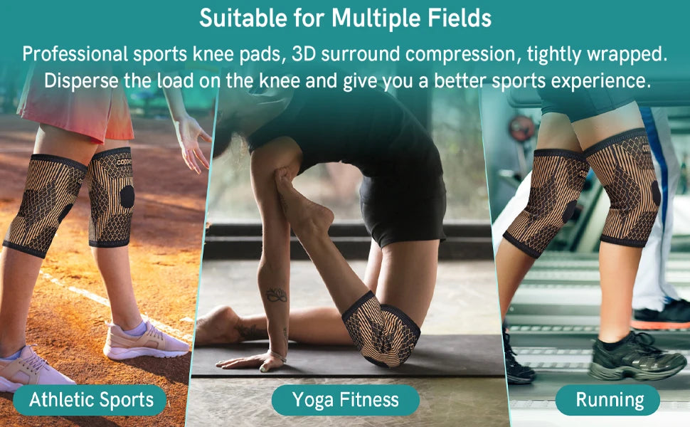 Copper Knee Brace – Compression Sleeve for Pain Relief & Sports