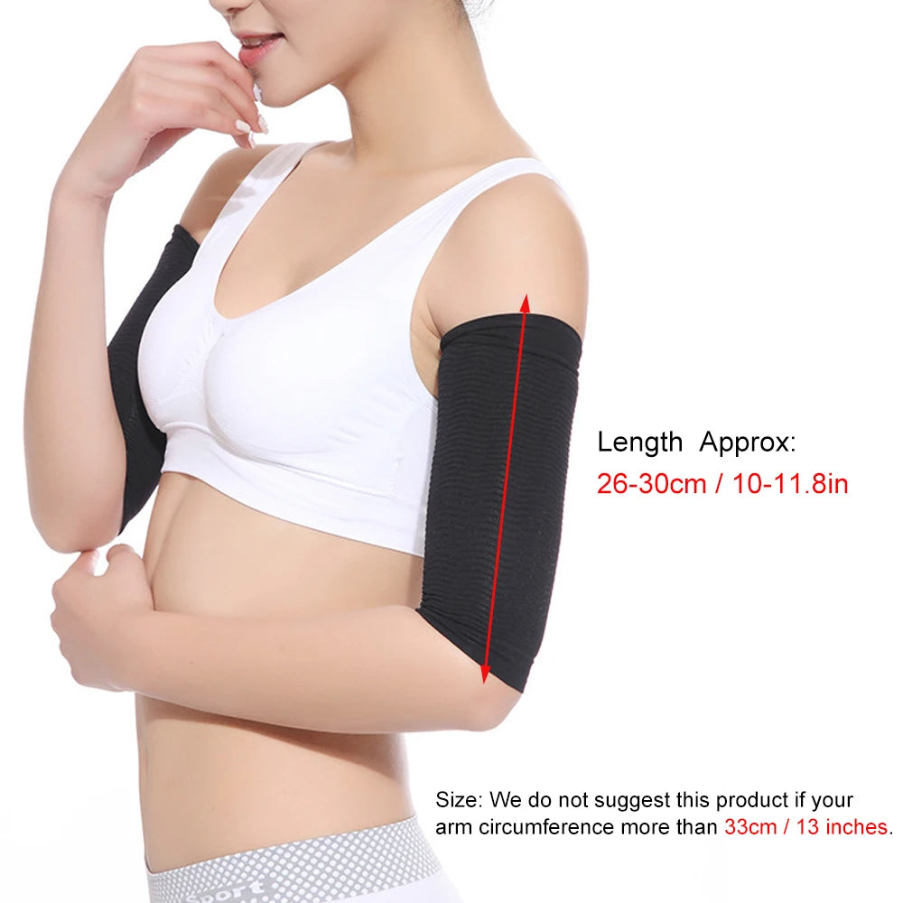 Upper Arm Compression Sleeves for Women – Toning Arm Shaper Wraps