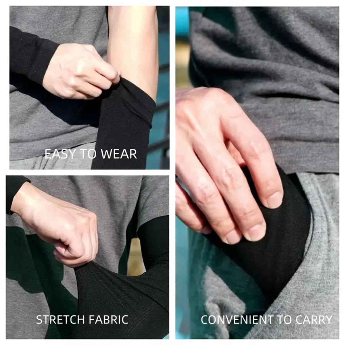 UV Protection Cooling Arm Sleeves – Breathable Compression (6 Pairs)