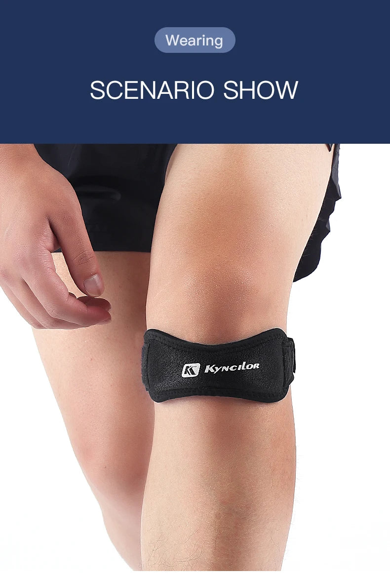Patellar Tendon Knee Strap – Adjustable Support for Basketball & Running
